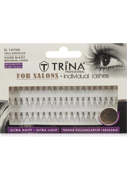 Trina Tekli, Normal- Orta Takma Kirpik (60 Adet) fiyatları