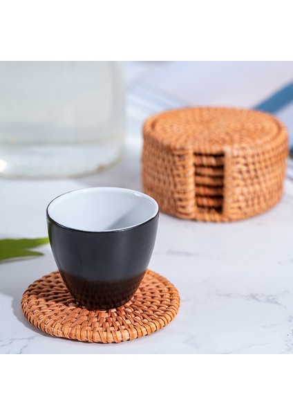 4 Rattan Çay Seti Bardak Altlığı (Yurt Dışından) fiyatları