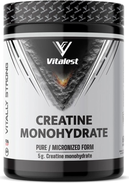 Vitalest Kreatin Toz 300 gr | Mikronize Kreatin Monohidrat, Güç Artışı ve Kas Performansı Için Sporcu Takviyesi
