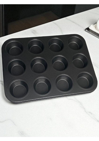 12 Li Teflon Muffin Kalıbı Yanmaz ve Yapışmaz fiyatları