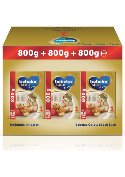 Bebelac Gold 1 Devam Sütü 0-6 Ay 800 gr x 3 Adet 2400 gr