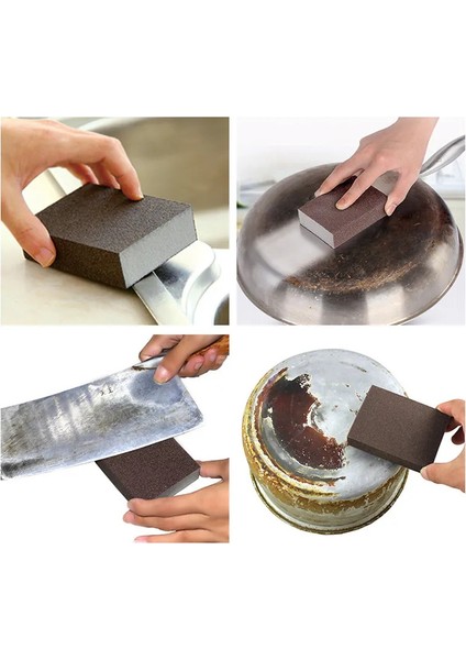 2li Nano Zımpara Sünger Pas Leke Kireç Sökücü Mutfak Tezgah Süngeri Tava Tencere Süngeri