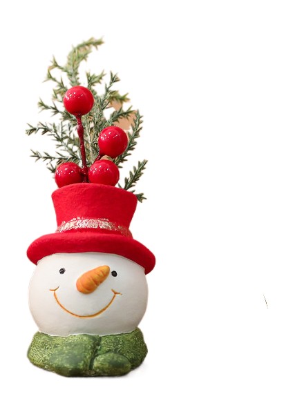 Noel Cücesi Bebek, Yaşlı Adam ve Kar Tanesi Reçine Figürler (Yurt Dışından)