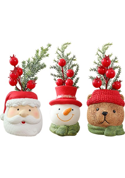 Noel Cücesi Bebek, Yaşlı Adam ve Kar Tanesi Reçine Figürler (Yurt Dışından) modelleri