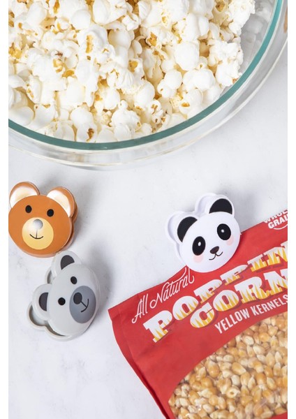 3 Adet Sevimli Hayvan Figürlü Poşet Klipsleri Hava Geçirmez Mutfak ve Gıda Torbası Mandalı modelleri