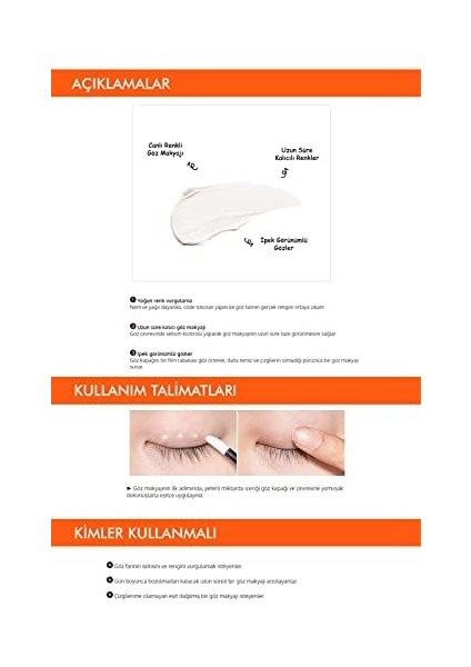 Mıssha Göz Makyajının Kalıcılığını Arttıran Makyaj Bazı Color Fix Eye Primer