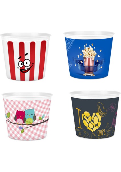 Popcorn Mısır Kovası Dekoratif modelleri