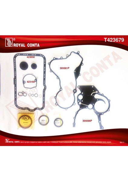 Mtxdpn Alt Takim Conta Skt Keçeli Master 2.2-2.5 Dci G9T-G9U