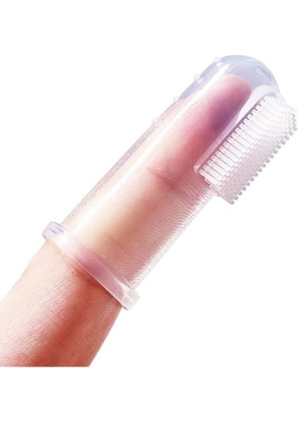 Silikon Bebek Diş Fırçası Kutulu Parmağa Takılan Ağız ve Dil Temizleyici indirimleri