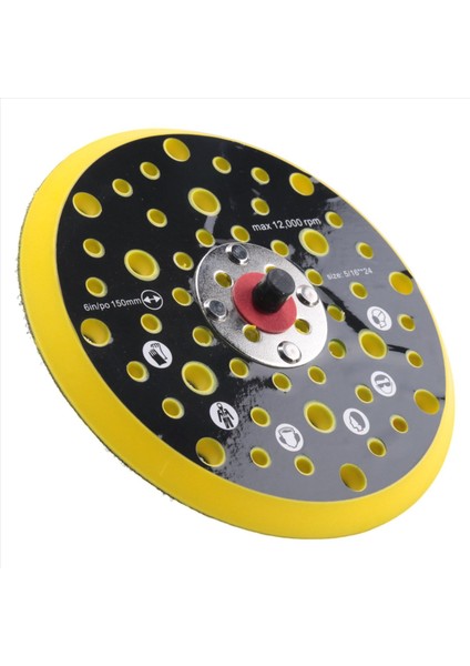 5 Pcs 150MM 5/16 Iplik 52 Delik Orta Yoğunluk Orbital Zımpara ve Döngü Destek Pedi Mirka Ceros ile Uyumlu (Yurt Dışından) indirimleri