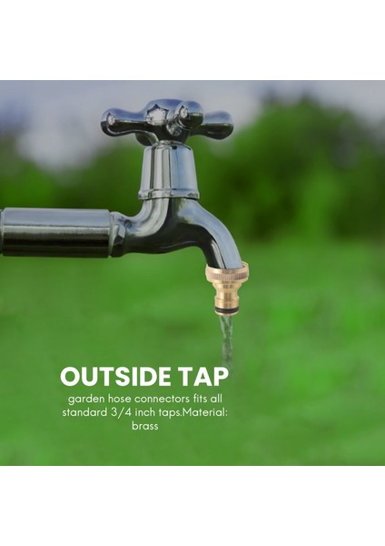 3/4 Inç 2 Yollu Hortum Ayırıcı Pirinç Y Valf Bahçe Musluk Konektörü 2 X3/4 Inç Pirinç Su Musluk Dış Musluk Kiti (Yurt Dışından) indirimleri