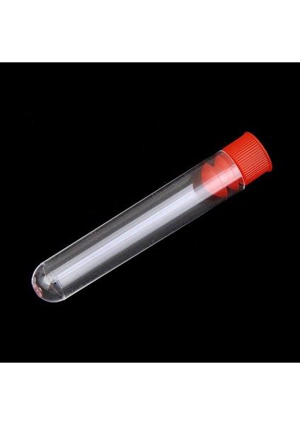 12-13MM Test Tüpleri Için 1x Plastik Test Tüpü Standı Braket Rafı 50 Delikli Konumlar ve 20 Adet Tamamlanmamış Plastik Test Tüpleri Laboratuvar Vida Kapağı Şeffaf 12 x 60MM (Yurt Dışından)