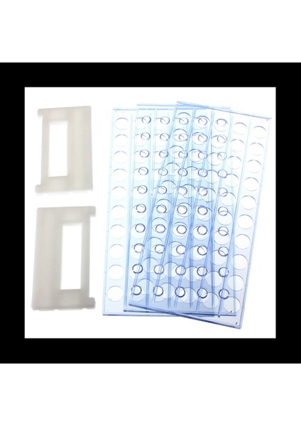 12-13MM Test Tüpleri Için 1x Plastik Test Tüpü Standı Braket Rafı 50 Delikli Konumlar ve 20 Adet Tamamlanmamış Plastik Test Tüpleri Laboratuvar Vida Kapağı Şeffaf 12 x 60MM (Yurt Dışından) fiyatları
