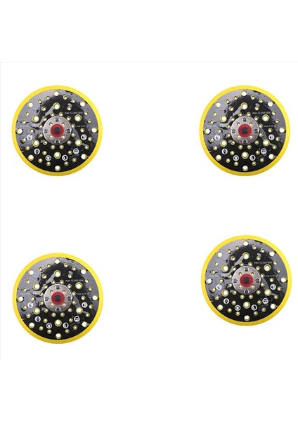 4pcs 150MM 5/16 Iplik 52 Delik Orta Yoğunluk Orbital Zımpara ve Mirka Ceros ile Uyumlu Döngü Destek Ped (Yurt Dışından)