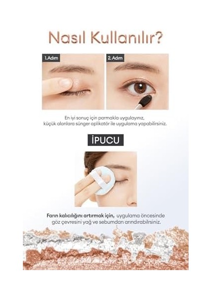 Mıssha Nemli Bitiş ve Işıltılı Görünüm Sunan Göz Farı M Dewy Glossy Eyes modelleri