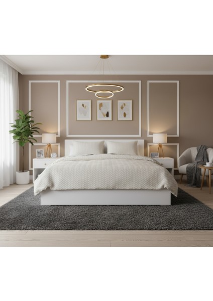 Modernline Çift Kişilik 3 Parça Sense Battaniye Seti Vizon Mocha