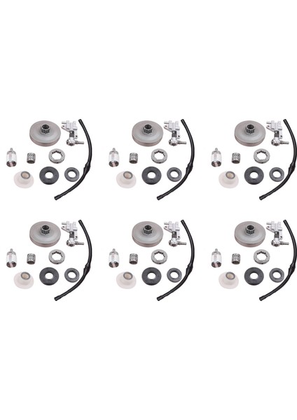 6x Debriyaj Zincirleri Jant Drum Yağ Pompası Solucan Dişlesi Çin Için 4500 5200 5800 45CC 5 Yağ Salonu Yakıt Filtre Hattı Şinat Tahtası (Yurt Dışından)