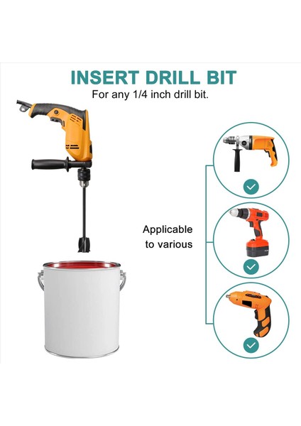 Epoksi Reçine Boya Mikser Kürekler Matkap Için 4 Pcs Yeniden Kullanılabilir Boya Karıştırıcı Reçine Matkap Mikser Kürekleri ve 2 Pcs Uzatma Çubukları (Yurt Dışından) indirimleri