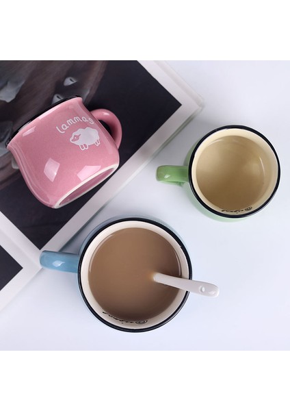 Tianze Run Japon Tarzı Seramik Kupa, Büyük Göbekli Kupa (Yurt Dışından) fırsatları