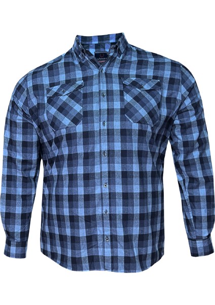 Büyük Beden Pamuklu Oduncu Gömlek