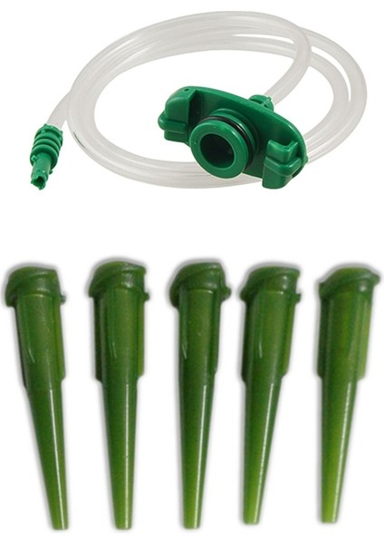 1 Pcs 30CC-50CC Plastik Şeffaf Hava Boru Tutkal Dispenser Şırınga Adaptörü ve 100 Pcs Yeşil Plastik Konik Pinhead Tutkal Sıvı Dispenser Iğneler 14G (Yurt Dışından)