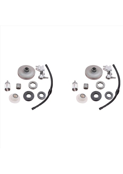 2x Debriyaj Zincir Dişli Davul Yağ Pompası Çin Için Solucan Dişli 4500 5200 5800 45CC 5 Yağ Salonu Yakıt Filtresi Hattı Şarap Partisi (Yurt Dışından)