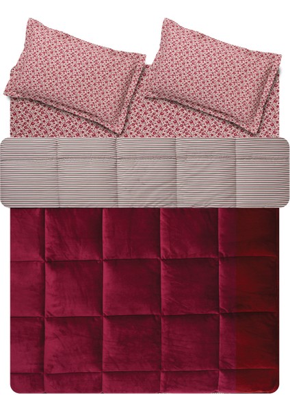 Vivus Tek Kişilik Threefy Uyku Seti - Kırmızı