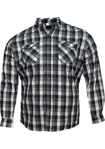 Büyük Beden Pamuklu Oduncu Gömlek