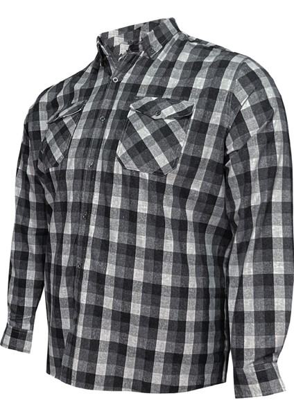 Büyük Beden Pamuklu Oduncu Gömlek modelleri