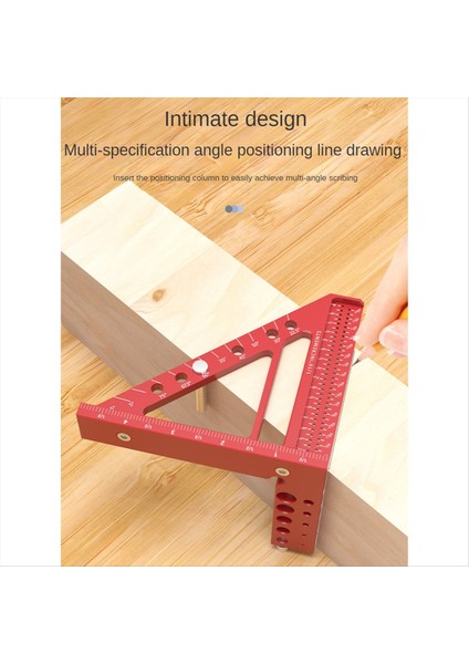 5 Inç Üçgen Delik Cetveli Alüminyum Alaşım Işaretleme Cetvel Kare Bina Çerçeve Araçları Ahşap Ölçüm Ölçüm Cetvel Bir (Yurt Dışından) indirimleri