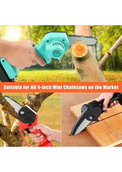 8pcs 4 Inç 1/4inch Kılavuz Testere Zinciri Mini Testere Zinciri 4 Inç Kordonsuz Elektrikli Protable Pil El Tipi Testere (Yurt Dışından) modelleri