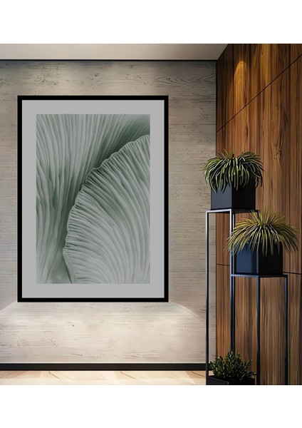 Dekoratif Ahşap Dikdörtgen Tablo Doğa Dokusu Çerçeve Görünümlü