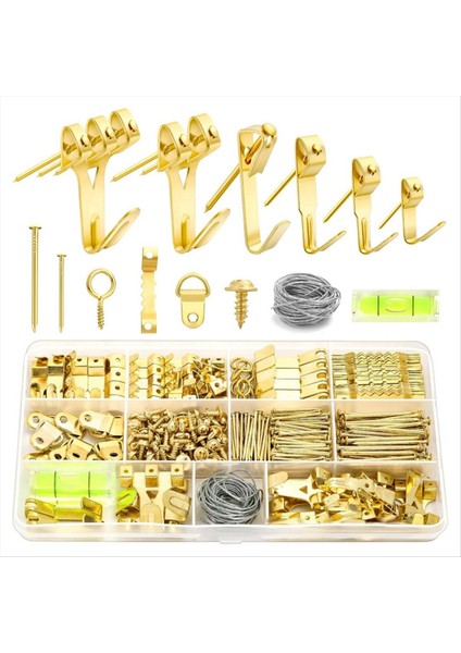 372PCS Sert Duvarlar Için Resim Kancaları Resim Çerçevesi Sabitleme Için Resim Asma Kiti Kancalarla Resim Askısı Testere Dişi (Yurt Dışından)