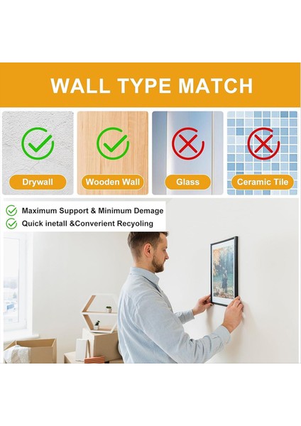372PCS Sert Duvarlar Için Resim Kancaları Resim Çerçevesi Sabitleme Için Resim Asma Kiti Kancalarla Resim Askısı Testere Dişi (Yurt Dışından) modelleri