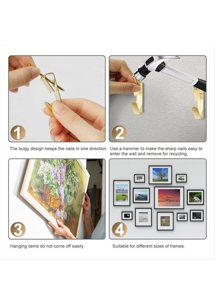 372PCS Sert Duvarlar Için Resim Kancaları Resim Çerçevesi Sabitleme Için Resim Asma Kiti Kancalarla Resim Askısı Testere Dişi (Yurt Dışından) fırsatları