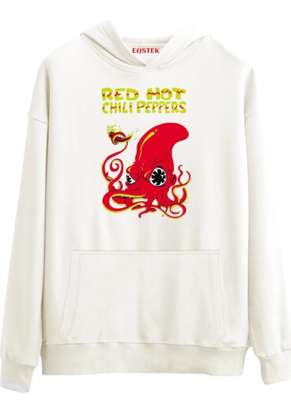 Red Hot Chili Peppers Premium Tasarım 3 Iplik Şardonlu Unisex, Kadın, Erkek Hoodie Sweatshirt