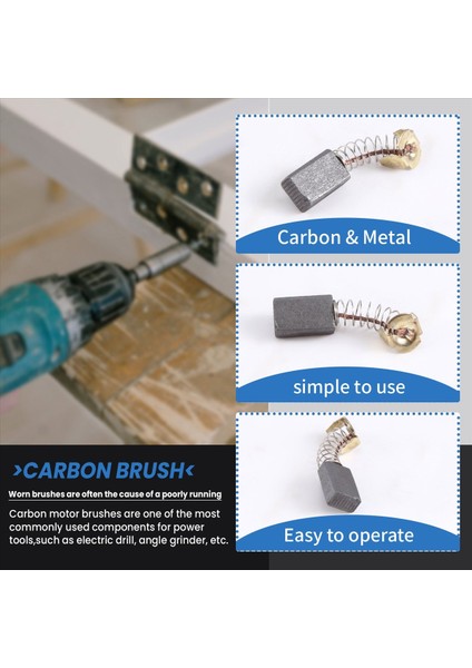 8 Adet 6mm x 10MM x 16MM Karbon Fırça Makita CB-103 Için Yedek (Yurt Dışından) fırsatları