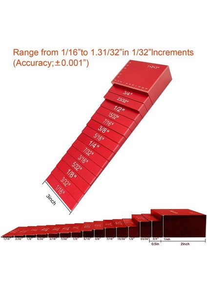 Ayarlanabilir Ağaç Işleme Pad Blok Lik Gösterge Tablosu Testere Lik Gösterge Kurulumu Blokları Guage (Yurt Dışından) fiyatları