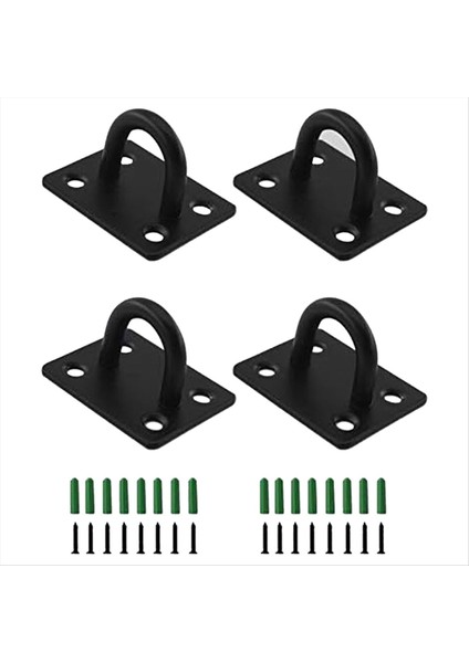 Pad Göz Plakası U Hooks Ağır Hizmet Tipi Duvar Montaj Kancaları Deniz Asılı Donanım Zımba Kancası Vidalarla (Yurt Dışından)