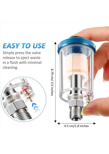 6 Adet Su Yağı Ayırıcı Filtre Airbrush Filtresi Hava Hattı Kompresör Bağlantı Için Nem Ayırıcı (Yurt Dışından) fırsatları