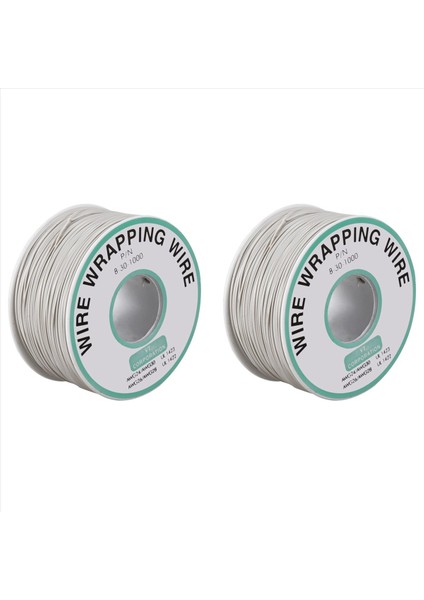 2pcs 305M Beyaz Pvc Kaplamalı Teneke Kaplamalı Bakır Tel Teli Sarışma 30AWG Kablo Rulosu (Yurt Dışından) fiyatları