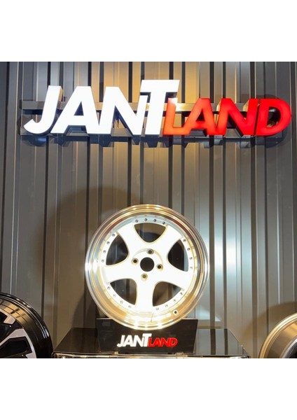 Jantland - 17" 4X100 Ssr Lip Polish White Jant Takımı (4ADET)