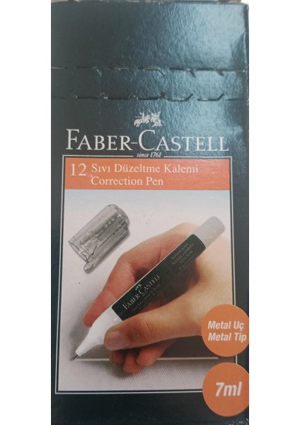 Faber Castell Sıvı Düzeltici Kalemi 7ml 12Lİ Paket