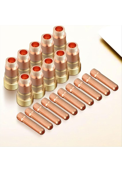 20PC Tig Inatçı Gaz Lens Gövde Vücudu Için 17GL18 1/8in Chuck 10N25S Bakır Sarf Malzemeleri Kiti Wp 17 18 26 (Yurt Dışından) fiyatları