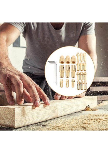 3 Set 0 5-3mm Pirinç Matkap Dremel Rotary Araçları Için Küçük Elektrikli Matkap Bit Kolet Uygun 3 Boyut -2 0mm 2 35MM 3 17MM (Yurt Dışından) indirimleri