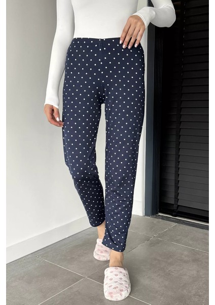 Kadın Puantiyeli Bel Lastikli Pijama Altı P-00018771