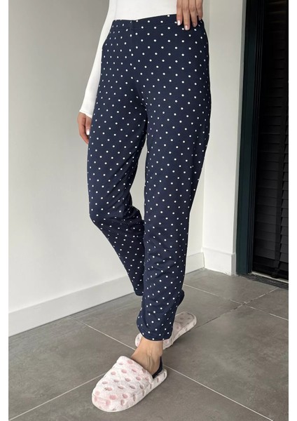 Kadın Puantiyeli Bel Lastikli Pijama Altı P-00018771 modelleri