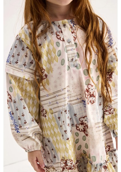 Nola Patch Desenli Elbise fiyatları