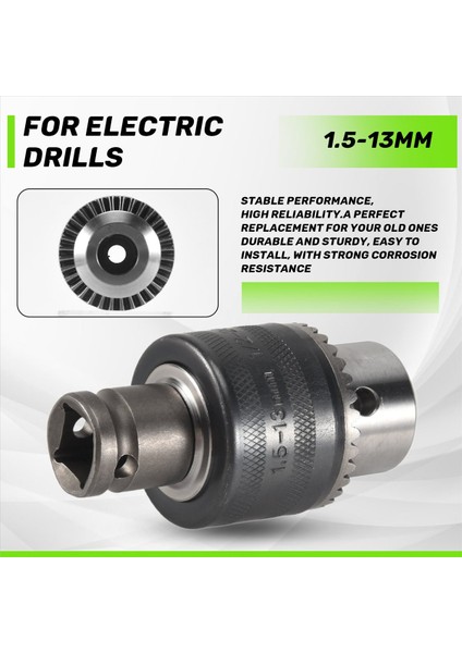 1 5-13MM Matkap Tombul Adaptörü 1/2 Inç Değiştirilen Darbe Anahtarı Elektrik Matkapları Için (Yurt Dışından) indirimleri