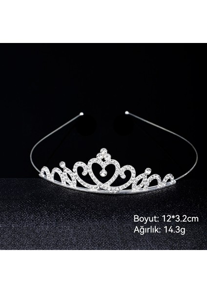 Çocuk Performansı Rhinestone Taç Saç Bandı Başlık (Yurt Dışından) fiyatları
